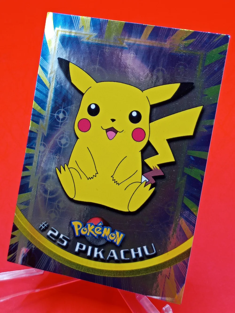 Pikachu #25 Topps TV Animation Edition Silver Foil NM-LP Pokémon